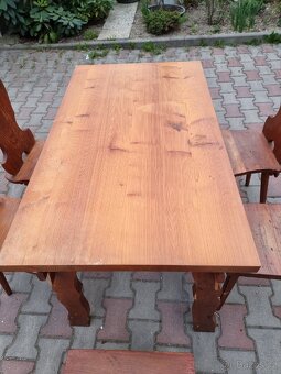 Selský stůl + 3 židle - 11