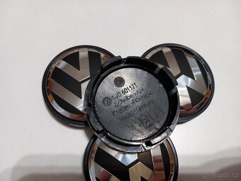 Středové krytky Vw, 56x52mm chrom logo - 11