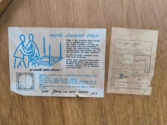 Retro jídelní rozkládací stůl Jitona - 60. léta - 11