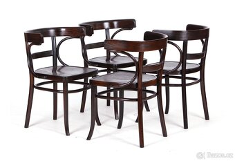 4x prvorepubliková křesílka, židle THONET - 11