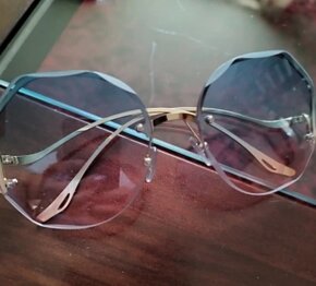 Nové dámské moderní sluneční brýle nové velké modré růžové - 11