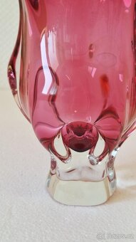 STARÁ VÁZA HUTNÍ SKLO. TOP STAV. - 11