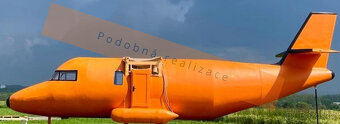Dřevěný trup letadla – základ pro glamping, domek, ateliér - 11