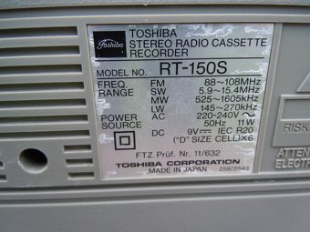TOSHIBA    RT-150S - 11