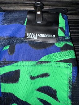 Karl Lagerfeld dzinova bunda a kalhoty set - 11