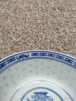 Nová sada misek z čínského porcelánu - motiv rýžové zrno - 11