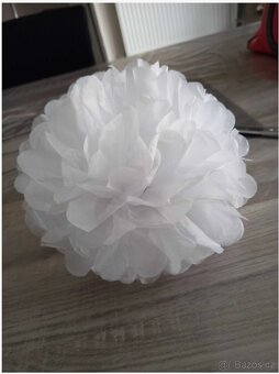 Svatební výzdoba, dekorace, svícny, organza, konfety, holub - 11