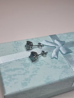 Naušnice s diamantem ( moissanit ) - 11