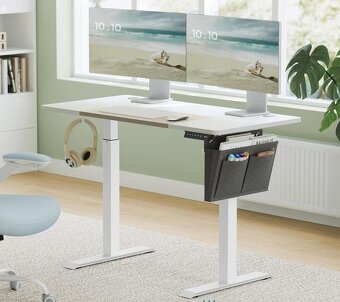 Nový elektrický výškově nastavitelný PC stůl s pamětí výšky - 11