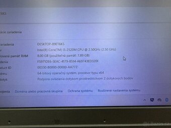 Notebook Lenovo ThinkPad T520 – 15,6", i5, 8GB RAM,250GB SS - 11