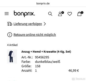 2x Chlapecký oblek - M&S nebo Bonprix - 11