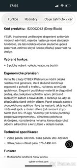 Nosítko Cybex YEMA TIE, Deep Black - 11