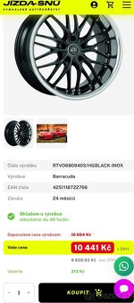 BARRACUDA VOLTEC T6 5x114,3 19’’ alu kola - 11