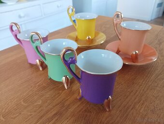 VINTAGE ESPRESSO ŠÁLKY GENEVIEVE LETHU FRANCIE - 11