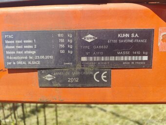 Shrnovač píce Claas KUHN GA 6632 Masterdrive - 11