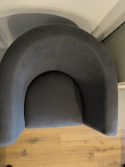 Klubové křeslo - šedé - 11