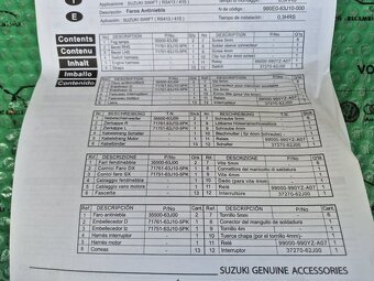 kompletní sada předních mlhovek pro dodatečnou montáž Suzuki - 11