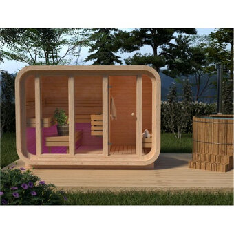Sauna Marivox, venkovní finská sauna, zahradní sauna - 11