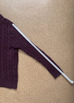 Ralph Lauren Polo vínový 1/4 zip svetr - 11