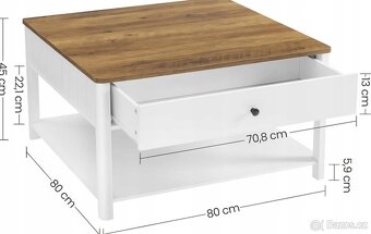 Nový konferenční stůl Provence styl - 11