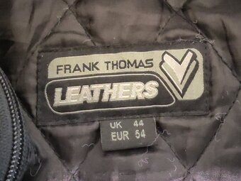 Luxusní Kožená motorkářská bunda FRANK THOMAS s chrániči. - 11