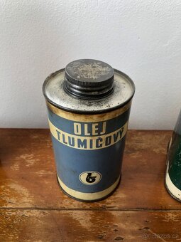 Prodám originální plechovky od olejů k starým motocyklům - 11