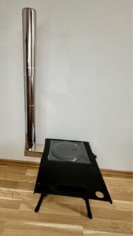 Přenosná kamna na dřevo,  kempingový vařič - 11