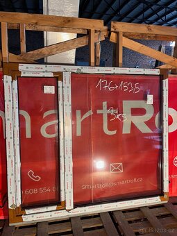 Okno  plastová PVC , profil 70 mm/ 3 sklo , nepoužitá okna - 11