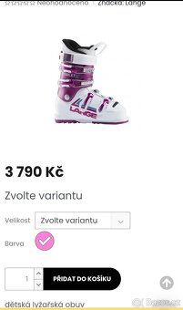 Lyzaky Lange starlet 60 ,vel.35 - 11