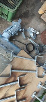 Železné sloupy 3m, Kotvy na pergoly - 11