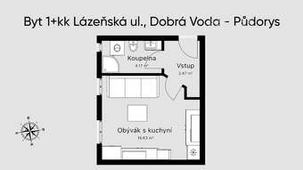Byt 1+KK, 25m2, OV, Dobrá Voda u Českých Budějovic - 11
