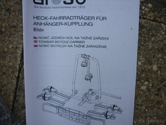 Nový nosič kol 2x elektrokola AROSO GERMANY Elde-SKLOPNÝ - 11