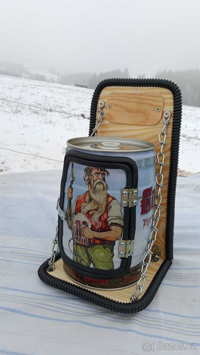 Dárkový ručně vyráběný bar, soudek styl ŠKODA - 12