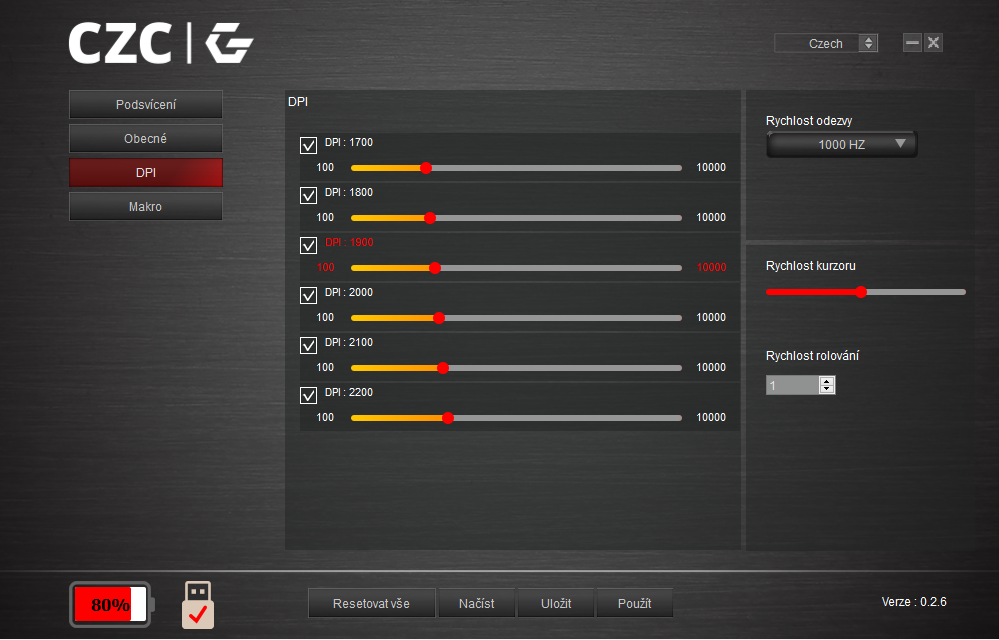 Herní myš CZC.Gaming Celestial, bezdrátová, záruka - 12