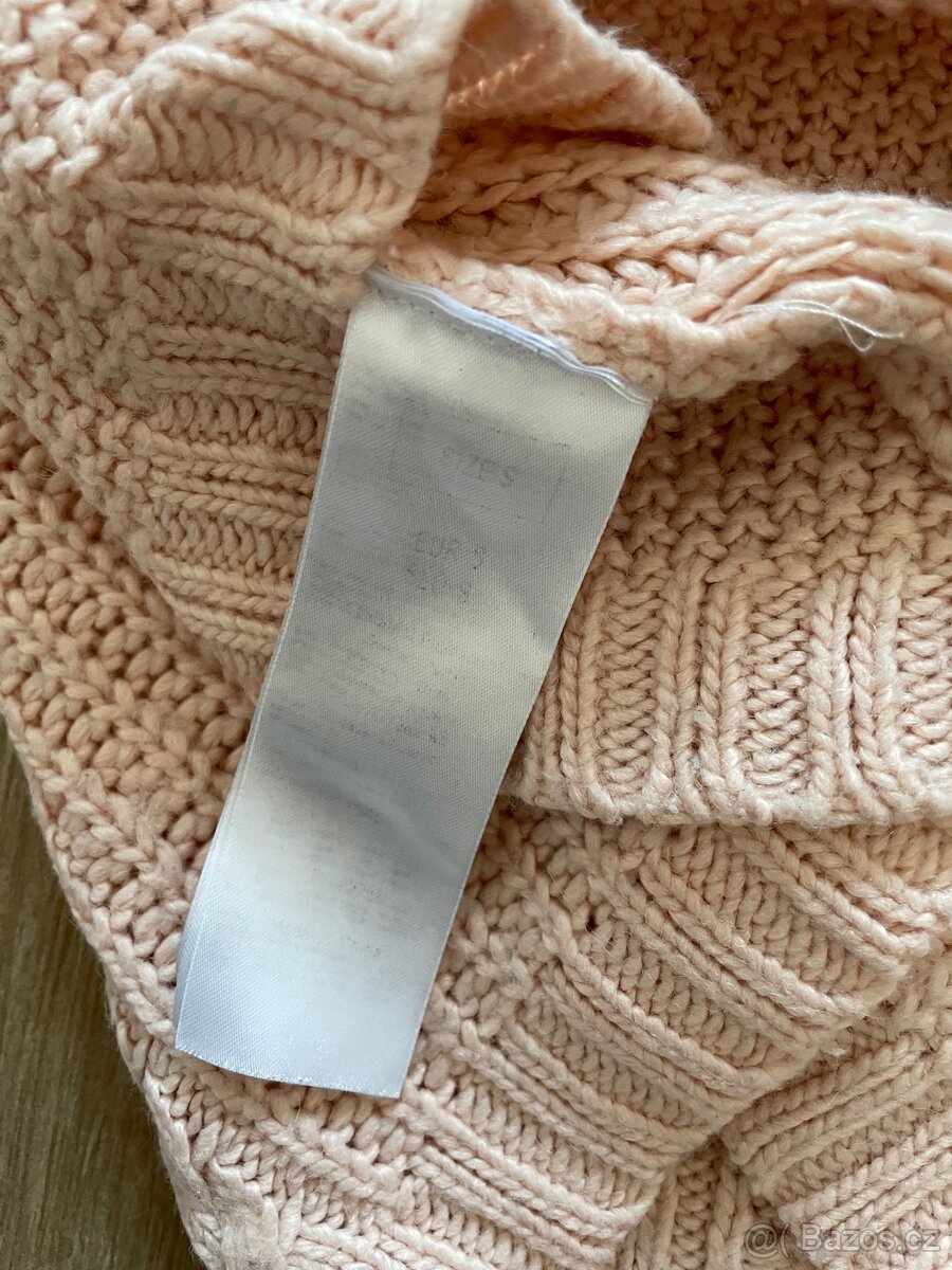 Růžový / Meruňkový svetr zn. Orsay - 12