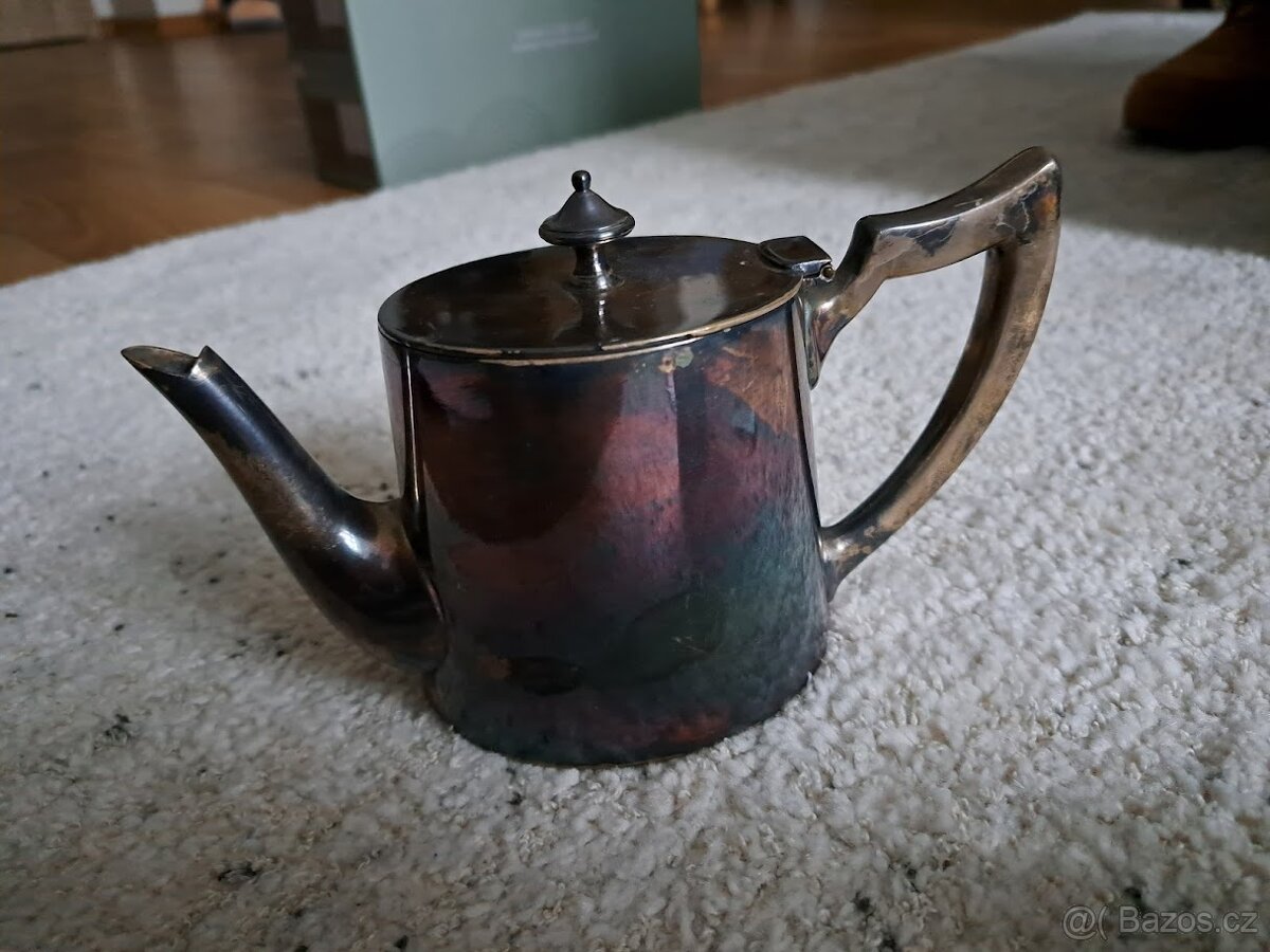 starožitná souprava z alpaky - 12