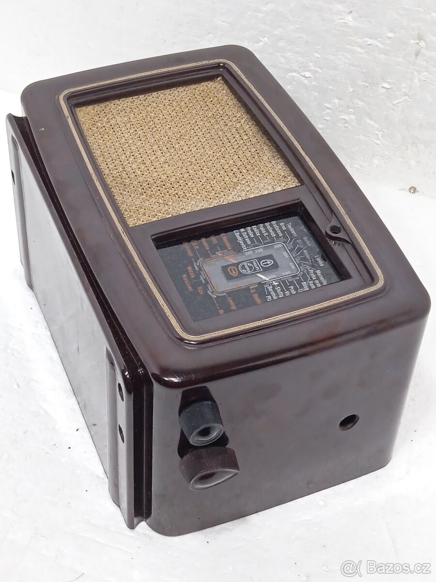 PHILIPS 208U Bakelitové retro lampové rádio - 12