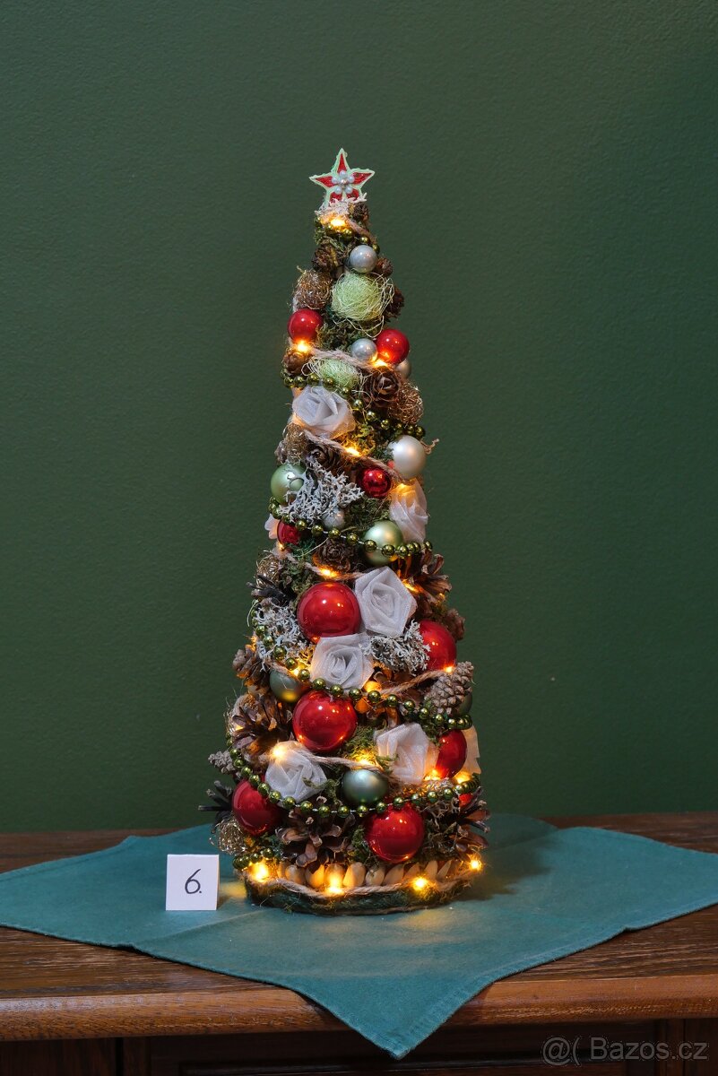 Vánoční stomeček 42cm světelný - 12