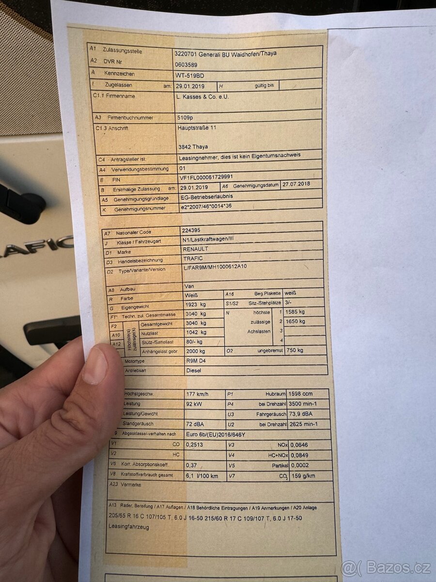 Renault Trafic L2H1 1,6 tdci 92kw, r.v. 2019, klepe motor - 12