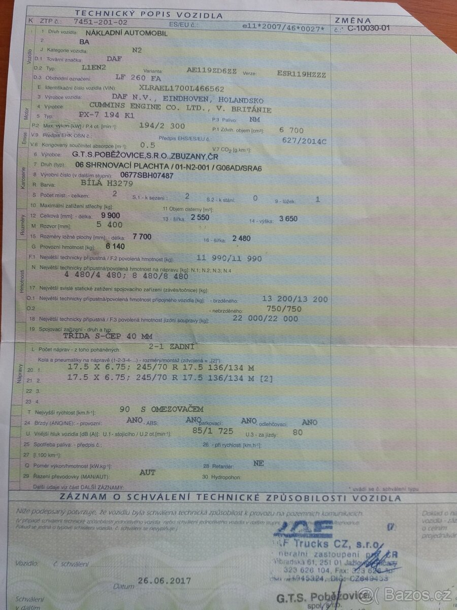 Daf lf 45.260 12t - 12