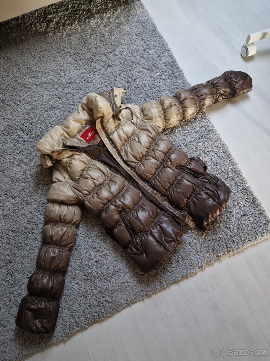 Hnědá péřová bunda Snowimage - 12