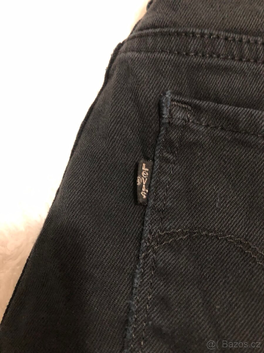 Černé džíny Levis Skiny - 12