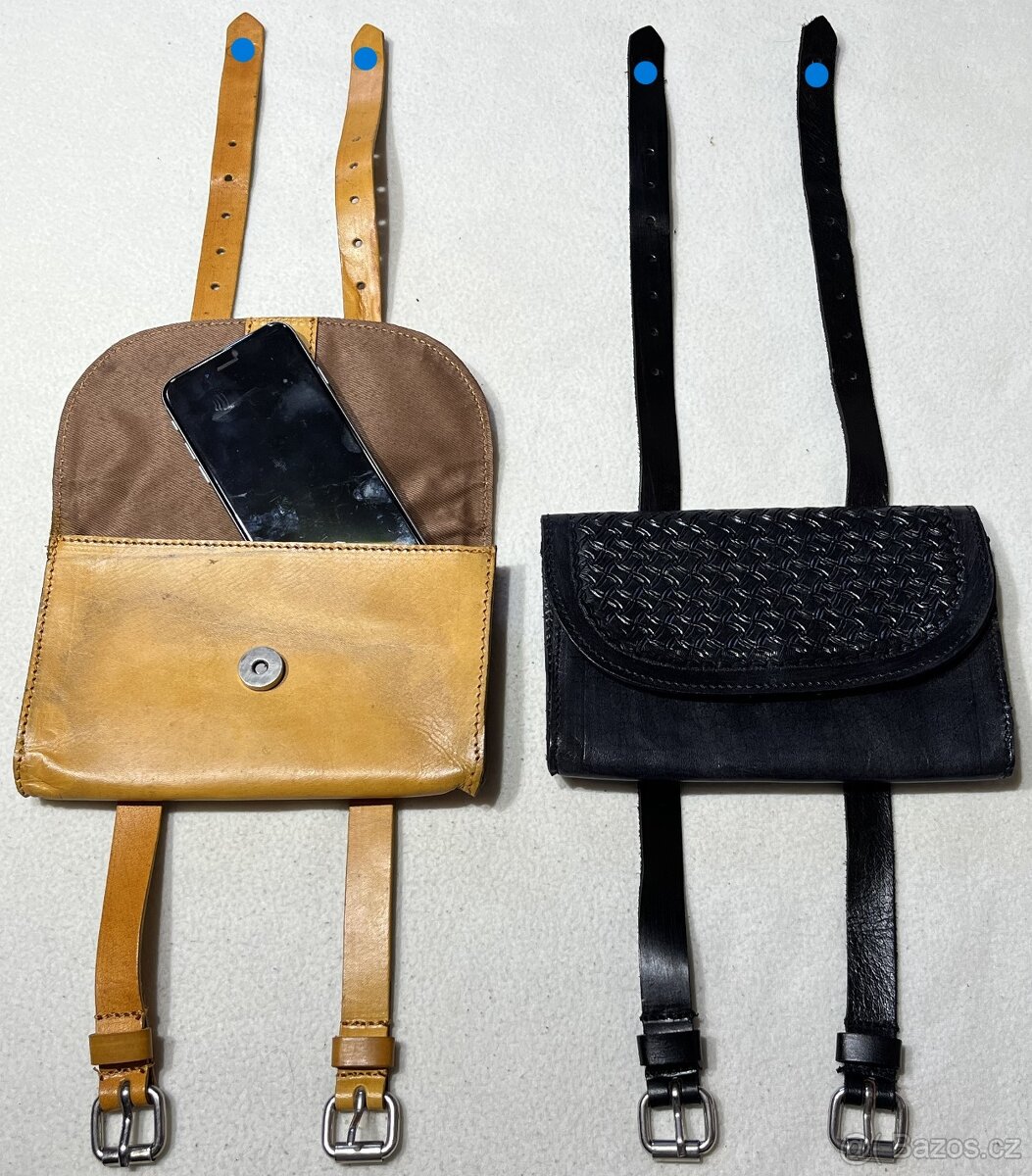 Kožené pouzdro na mobil k westernovému sedlu - 12