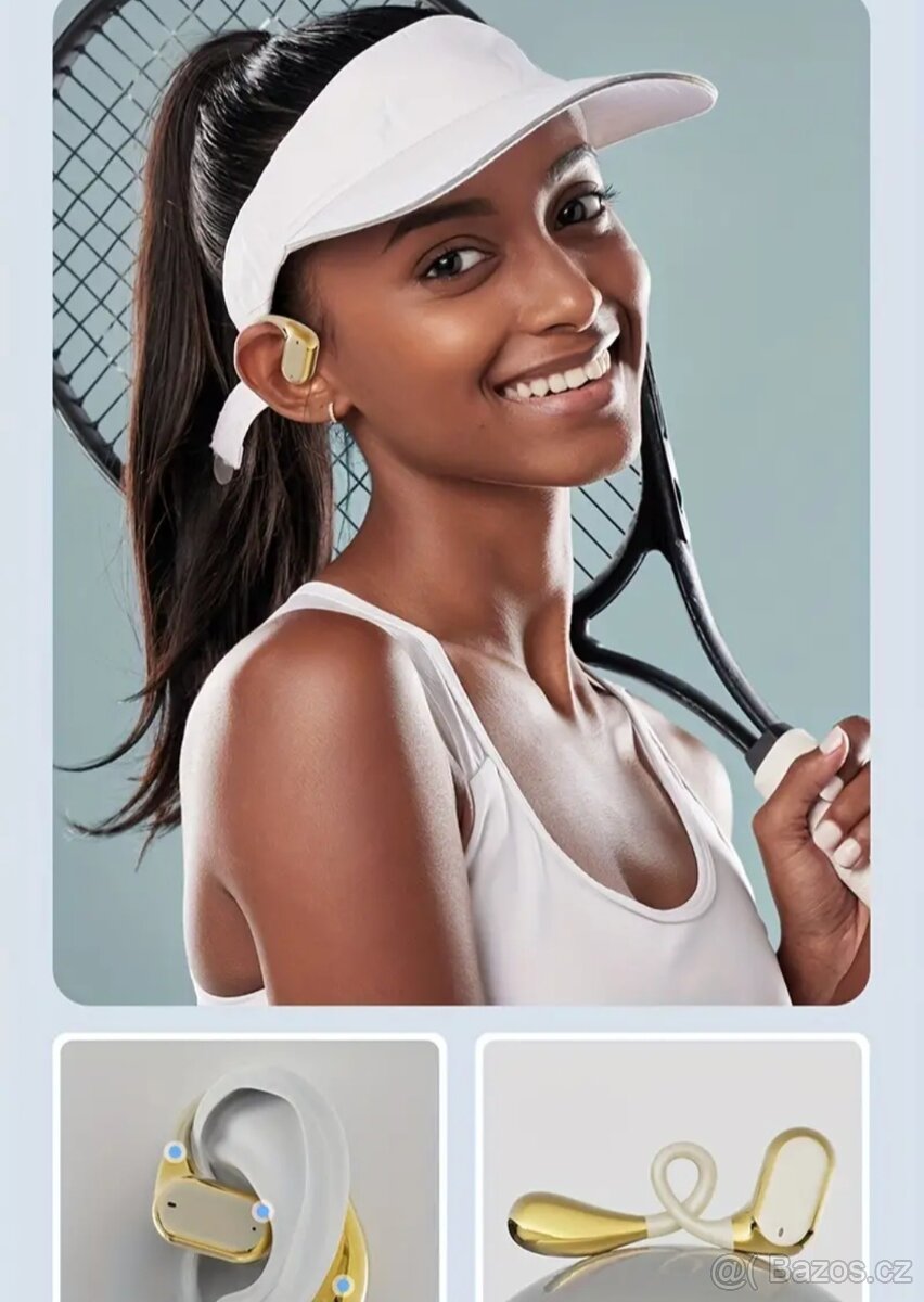 Bezdrátová sluchátka pro sport s uchycením za ucho - 12