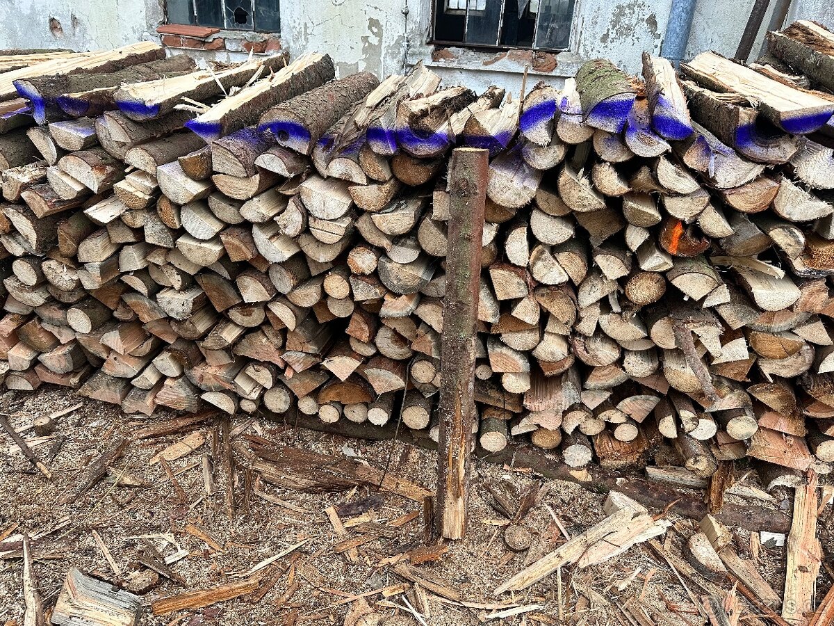 Palivové dřevo tvrdé,měkké,štípané - 12