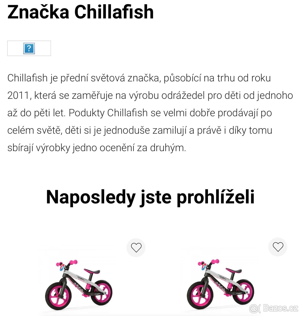 Holčičí růžové odrážedlo Chillafish 2 až 5 let - 12