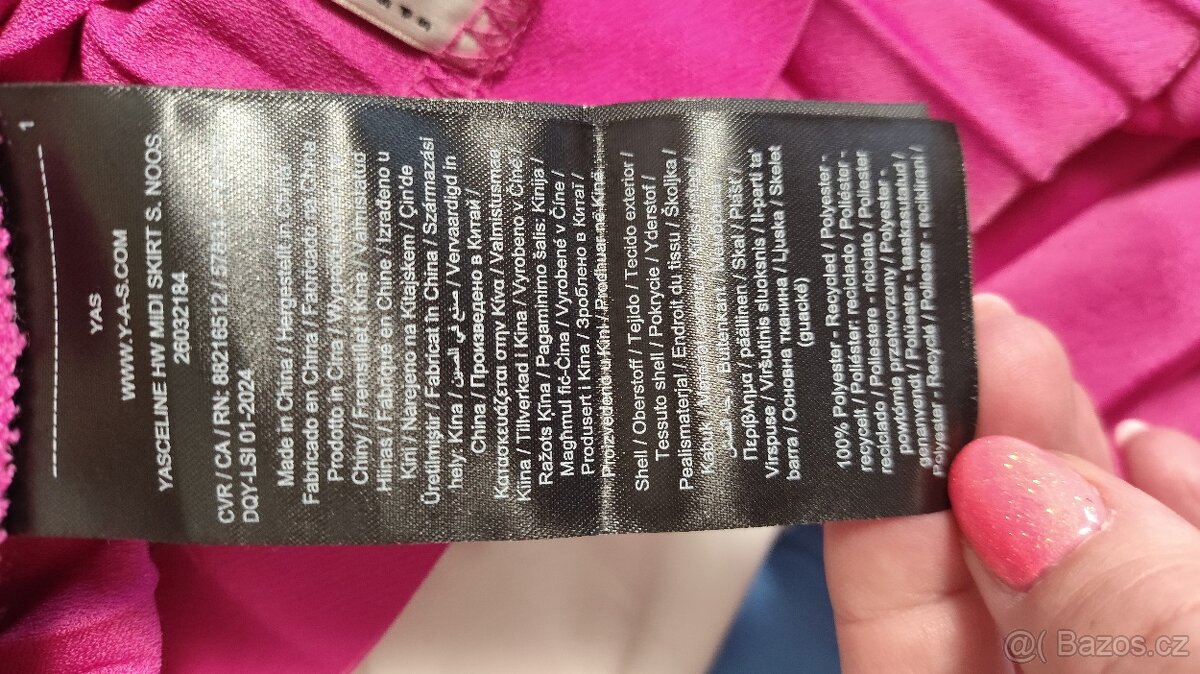 Krásná plisovaná sukně YAS, vel.S, nová - 12