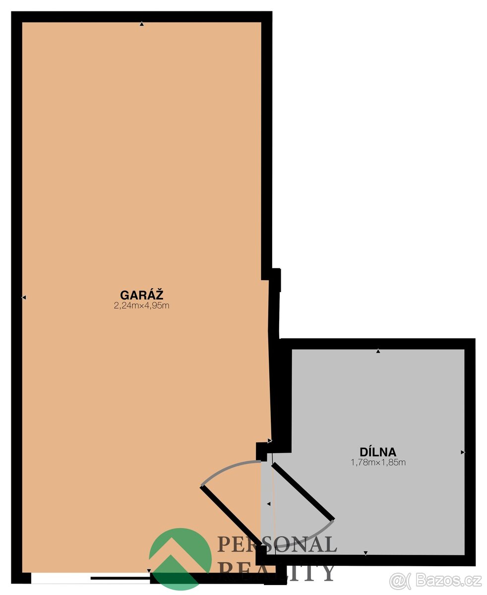 Prodej rekreační chaty se zahradou, Řitka u Prahy - 12