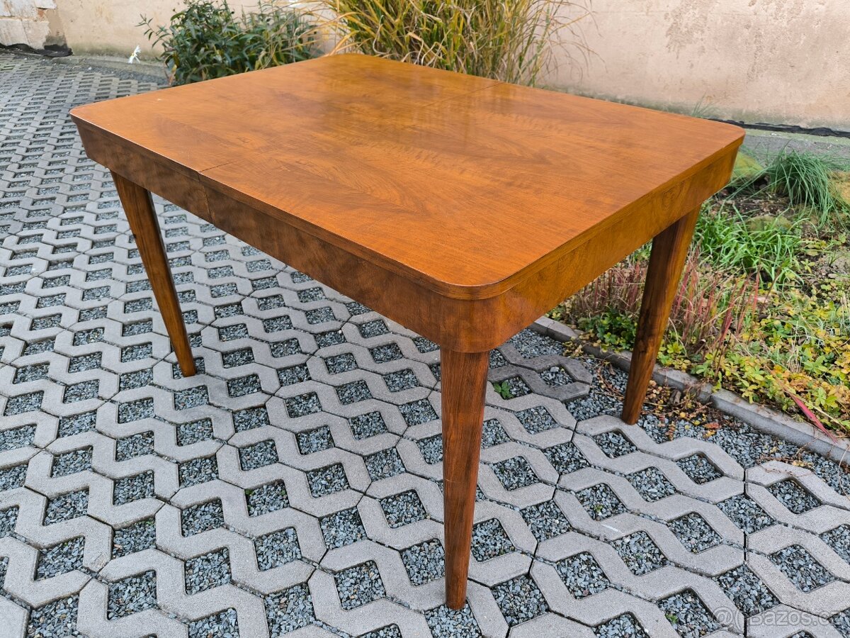 Art Deco jídelní rozkládací stůl Jindřich Halabala - 12