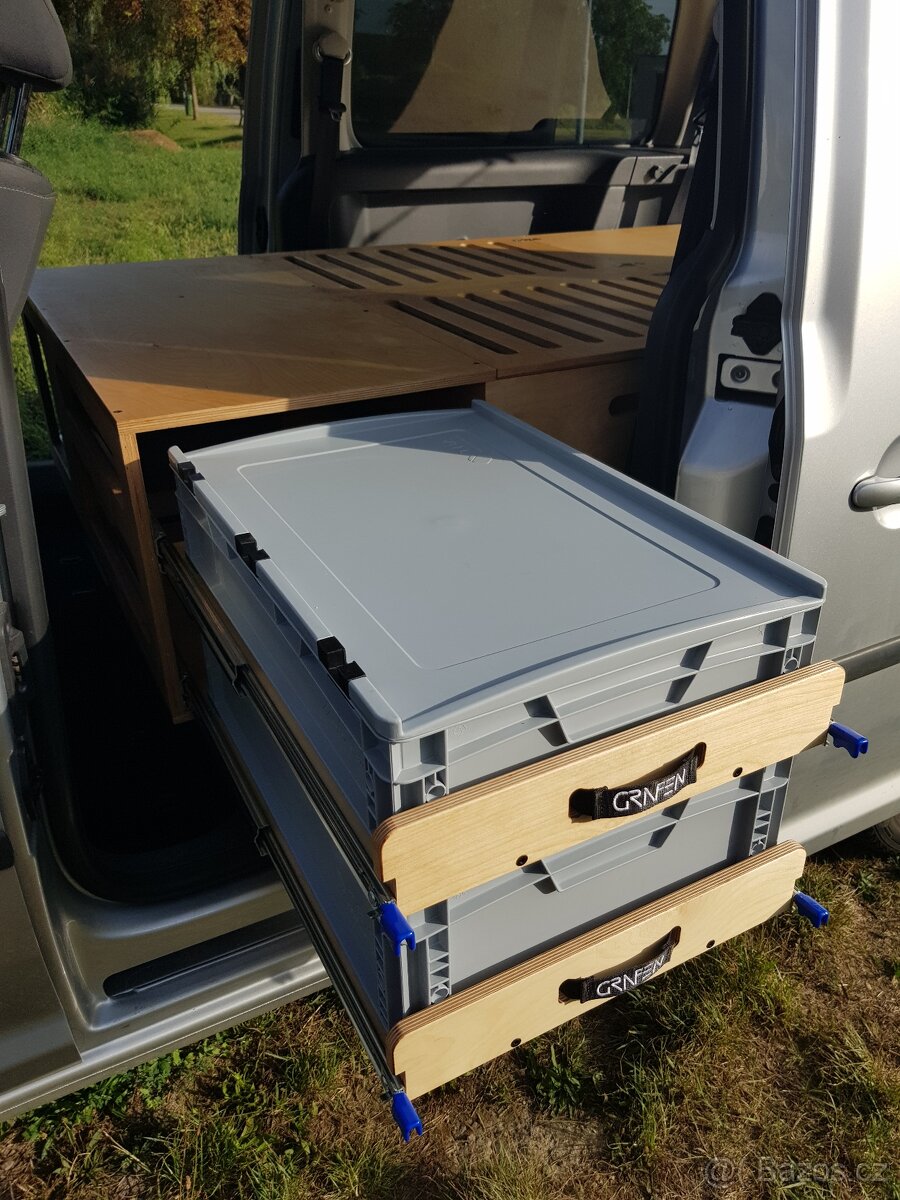Obytná vestavba, camping box VW Caddy Maxi - 12